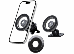 Spigen DRŽÁK DO AUTO MAGSAFE NA TELEFON, do mřížky, na palubní desku, stříbrný