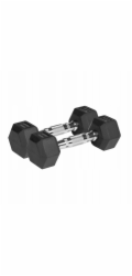 Rebel Litinové činky s pogumovaným povrchem HEX 2x2,5 kg ACTIVE