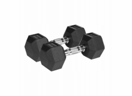 Rebel Litinové činky s pogumovaným povrchem HEX 2x7,5 kg ACTIVE