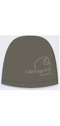 Carhartt Flísová čepice s raženým vzorem v barvě Dusty Olive