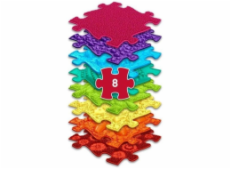 Askato Senzorická podložka Ortopedická sada 8 v 1 Duhová 8 puzzle Sensoryka Muffik / Duhová / Mfk-079