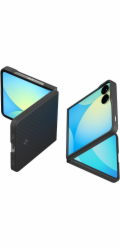 Spigen Airskin Aramid - Kryt pro Samsung Galaxy Z Flip 7 (Černý)