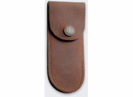 Měkké kožené pouzdro na nůž, středně hnědé