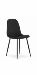 Leobert Čalouněná židle COMO, černý samet, jídelna, loft, moderní