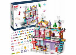 LeanToys Stavební kostky dívčí vila 216 prvků A3w