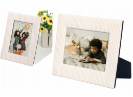 LoveInstant Stojací fotorámeček na fotografii 10x15 cm ecru vertikální horizontální / béžový