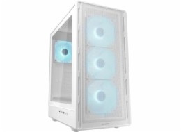 COUGAR PC skříň AIRFACE PURE PRO White Mid Tower Mesh Front Panel 3 x 120mm ARGB Fan, Rear Panel 1x 120mm ARGB Fan