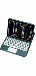 Strado Pouzdro s Bluetooth klávesnicí a touchpadem pro iPad Pro 11 Gen5 (zelené)