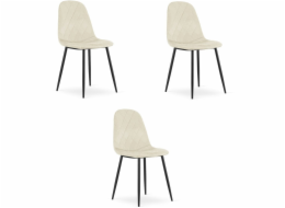 Leobert Židle ASTI - béžový samet x 3