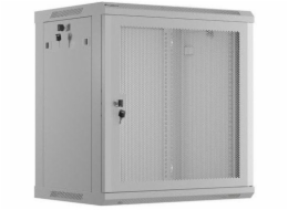 Lanberg Nástěnná racková skříň 19 12U 600X450 šedá perforovaná dvířka