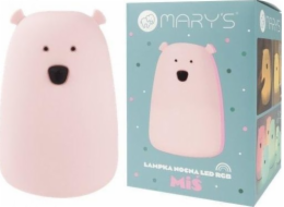 Plexido LED noční lampa RGB+WW+R/C medvídek velká růžová