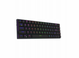 AQIRYS Mechanická klávesnice 65 %/68 kláves, duální režim: bezdrátová a BT+kabelová, AGENA černá