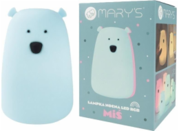 Plexido Velké modré LED noční světlo s medvídkem