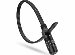 RockBros Zámek na cyklistickou helmu s kombinačním zámkem 0,5 m - černý