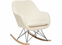 Atmosphera Houpací křeslo OLMETO, buklé s dřevěnými nohami