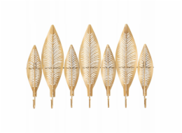 5five Věšák do předsíně, vzor listů, 7 háčků