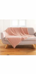 Douceur d`Interieur Interiérový design Deka Coraline - pudrově růžová 125x150