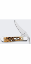 FINCH Skládací nůž Case Sawcut Jigged Russlock SS Amber