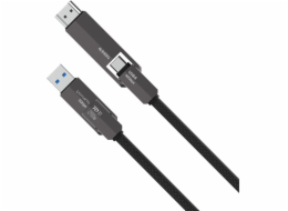 Adidas 4smarts ComboCord USB4 HDMI 240W 1,5m černý kabel