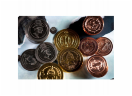 Usorteret Sada kovových průmyslových mincí Vesuvius Media (50 vnt.)