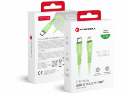 ForCell Kabel USB-C - Lightning 1 m zelený