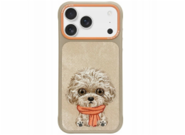 Nimmy Pouzdro Big Eyed Pet 2.0 pro psy na iPhone 17 Pro béžové