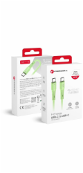 ForCell Kabel USB-C - USB-C 1 m zelený