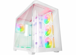 Rampage Akvarijní pouzdro Loopy pro 7x ARGB ventilátor Infinity HUB bílé (LOOPY-WHITE)