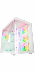Rampage Akvarijní pouzdro Loopy pro 7x ARGB ventilátor Infinity HUB bílé (LOOPY-WHITE)
