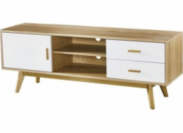 King Home TRAVIS 150 dubový TV stolek - MDF, dubová dýha