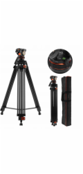Kf Profesionální video stativ pro natáčení VIDEA K&F Fluid Head 192cm / 9.147