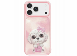 Nimmy Pouzdro Big Eyed Pet 2.0 pro psy na iPhone 17 Pro Max růžové