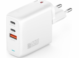 4smarts Nabíječka 4smarts Ladegerät GaN Flex 65W 2 USB-C+1 USB-A, bílá