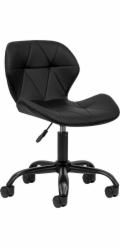 Activeshop Černobílá kosmetická stolička QS-06B