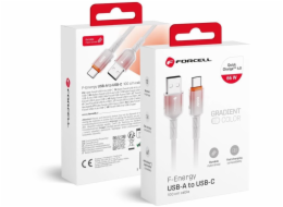 ForCell USB kabel USB-A - USB-C 1 m bílý