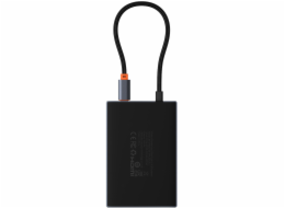 Baseus PioneerJoy 8-v-1 USB-C hub HDMI 4K@60Hz + HDMI 4K@30Hz + DisplayPort 8K@30Hz + VGA + 2 x USB-A 3.0 + 2 x USB-C - šedý