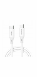 ForCell Kabel USB-C na USB-C F-Energy QC4.0 PD 5A 100W silikonový 1 m C347 bílý