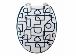 Douceur d`Interieur Záchodové sedátko LABYRINTHE, MDF, 37,5 x 46 cm