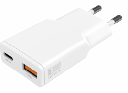 4smarts 4smart Netzladegerät PDPlug Slim Duos 30W GaN USB-C+USB-A