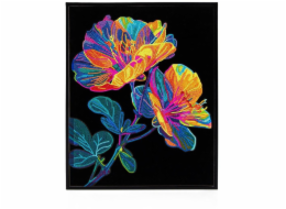 DIAMOND DOTZ DOSPĚLÉ FLOCKED NEON FLORAL