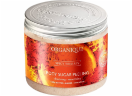 Organique Spicy Therapy hřejivý cukrový tělový peeling s vůní pomeranče a koření 200ml