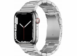 ForCell Řemínek FORCELL F-DESIGN FA10 pro APPLE Watch 42 / 44 / 45 / 49 mm stříbrný