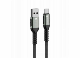 ForCell USB kabel USB-A - USB-C 0,25 m černý