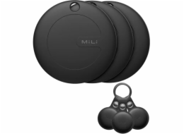 MiLi Lokátor 3x MiTag DUO černý + pouzdro pro Android a iOS