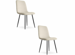 Leobert Židle RIFT - béžové / černé nohy x 2