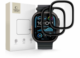 Tech-Protect Tvrzené sklo Glass Ring pro Apple Watch Ultra 1/2 49mm černé [2 ks]