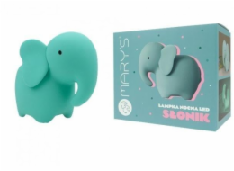 Marys Tyrkysové LED noční světlo slona