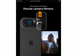 Spigen Glass tR EZ Fit Optik Pro 2 Pack, black - iPhone Air