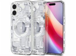 Spigen Pouzdro Ultra Hybrid MagSafe pro iPhone 17, čiré a bílé
