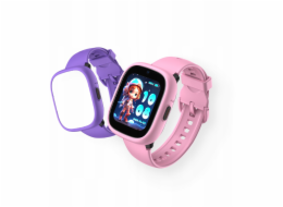 NoName Chytré hodinky GPS Wifi 4G Sim Sos pro děti / Kidoboo / K3 Watchme Gen2 / Kblgk3g2pp / Růžová / Fialová